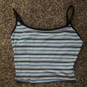 Striped Blue and White Tank Top